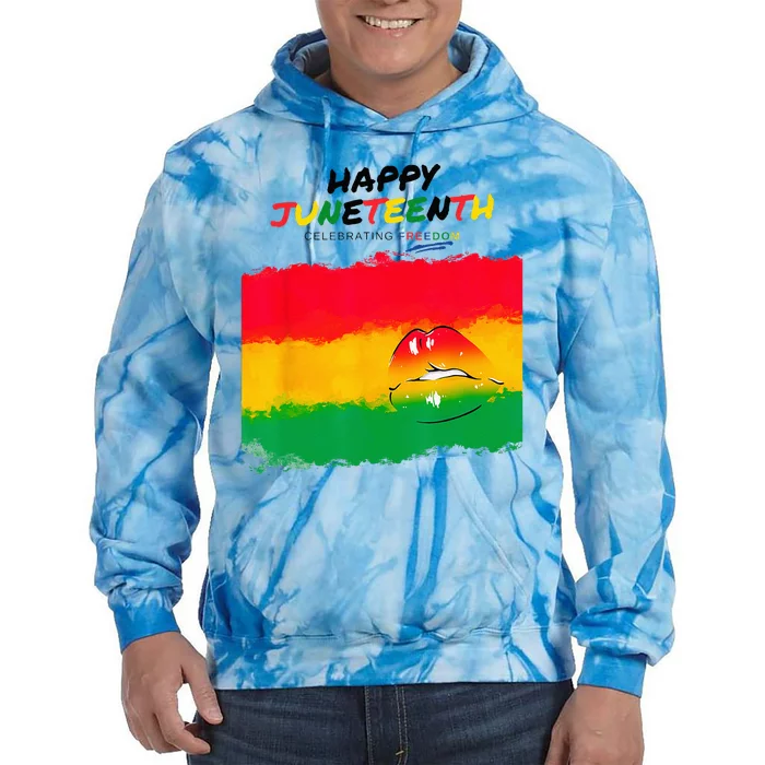 Juneteenth - Celebrating Freedom Tie Dye Hoodie