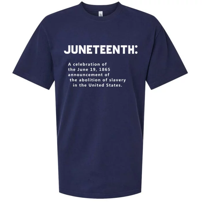 Juneteenth Celebrates Freedom Black African American History Sueded Cloud Jersey T-Shirt