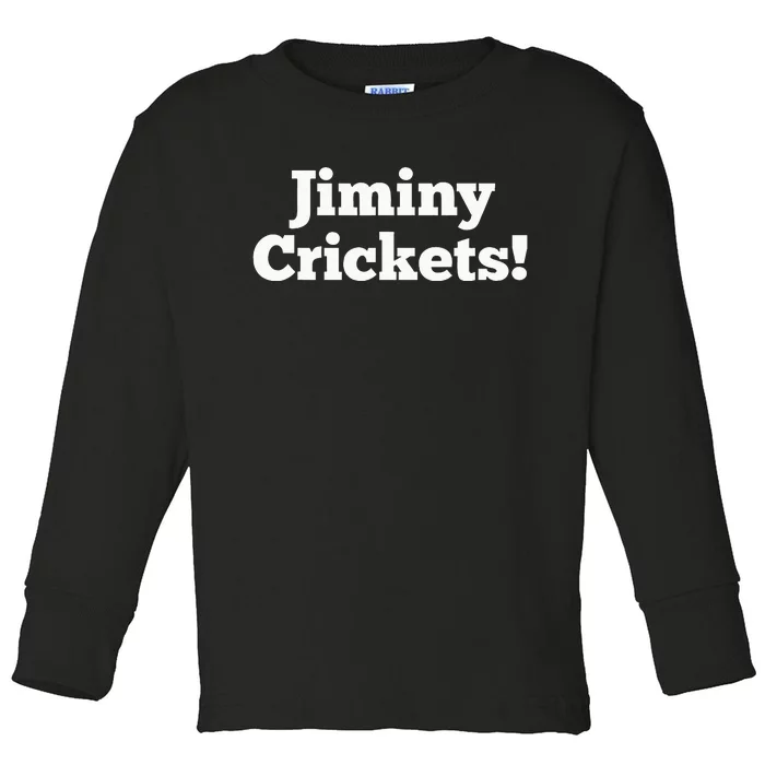 Jiminy Crickets Funny Cursingkids Safe Swear Curse Bad Word Toddler Long Sleeve Shirt