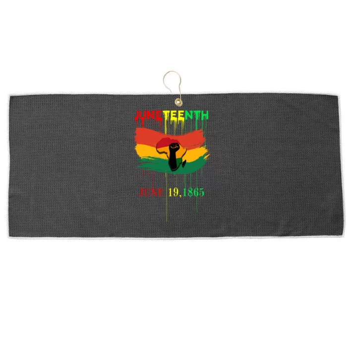 Juneteenth Celebrate Freedom Large Microfiber Waffle Golf Towel