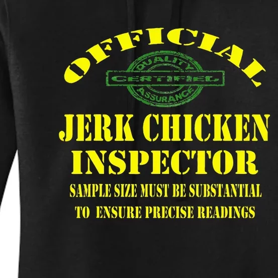 Jerk Chicken Favorite Jamaican Cuisine Dish Women's Pullover Hoodie