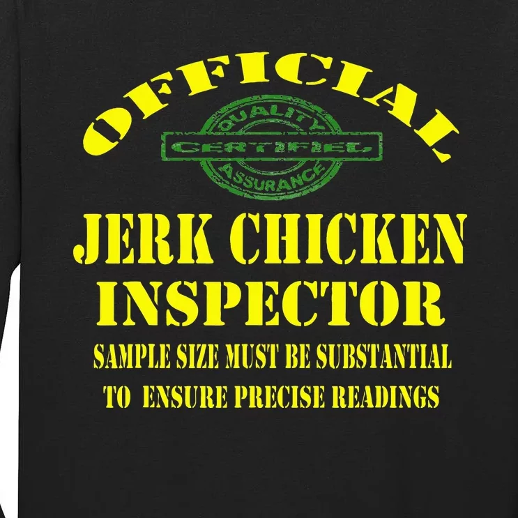 Jerk Chicken Favorite Jamaican Cuisine Dish Tall Long Sleeve T-Shirt