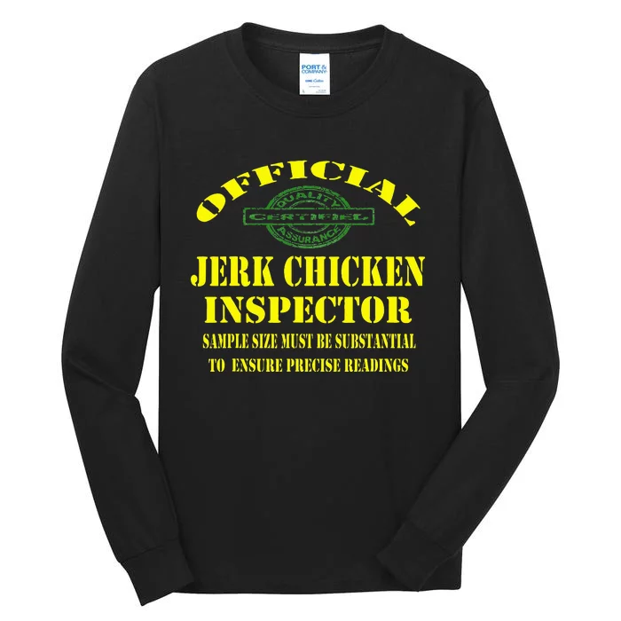 Jerk Chicken Favorite Jamaican Cuisine Dish Tall Long Sleeve T-Shirt