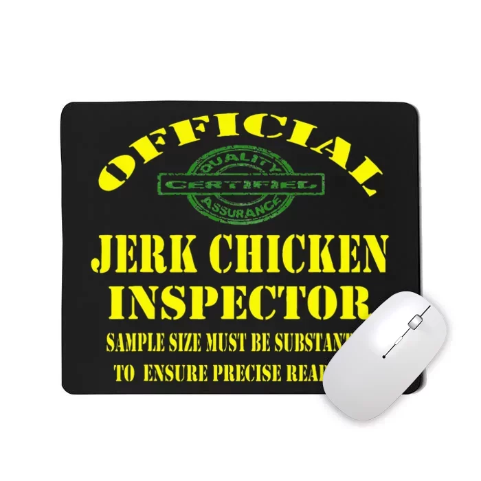 Jerk Chicken Favorite Jamaican Cuisine Dish Mousepad