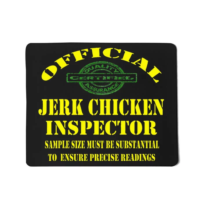 Jerk Chicken Favorite Jamaican Cuisine Dish Mousepad