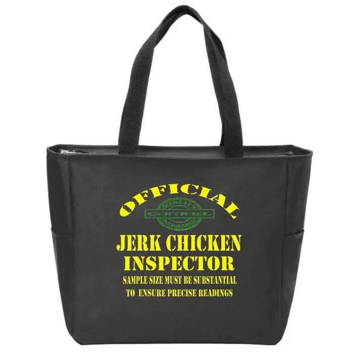 Jerk Chicken Favorite Jamaican Cuisine Dish Zip Tote Bag