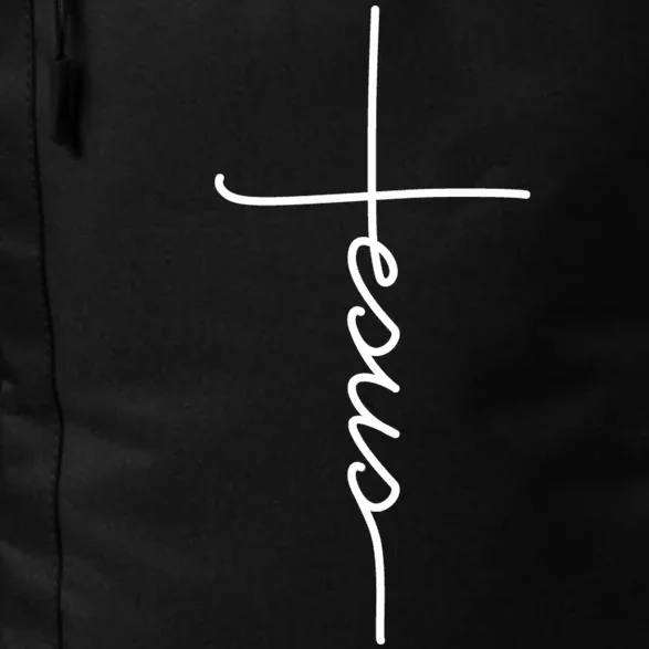 Jesus Christ Faith Christian Cross Logo Daily Commute Backpack