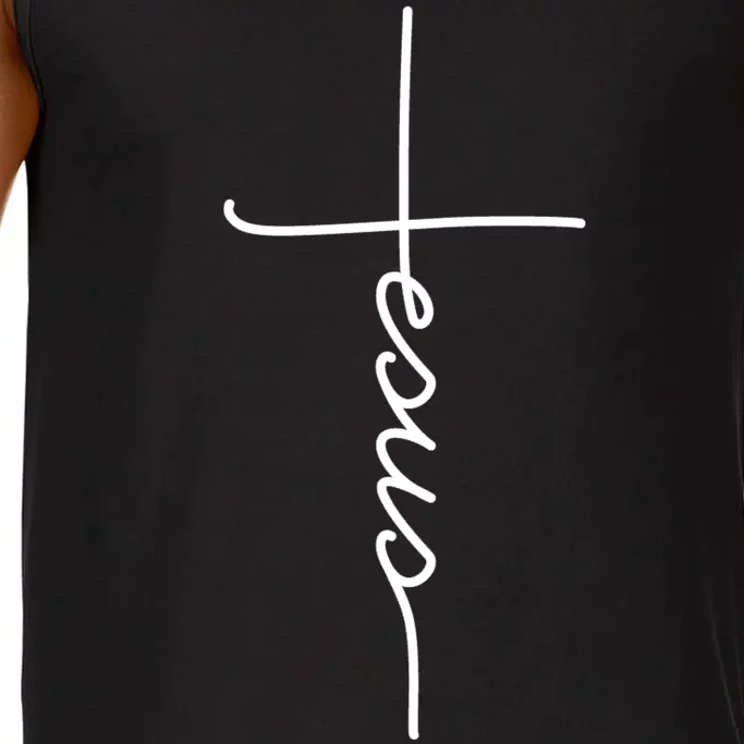 Jesus Christ Faith Christian Cross Logo Comfort Colors® Tank Top