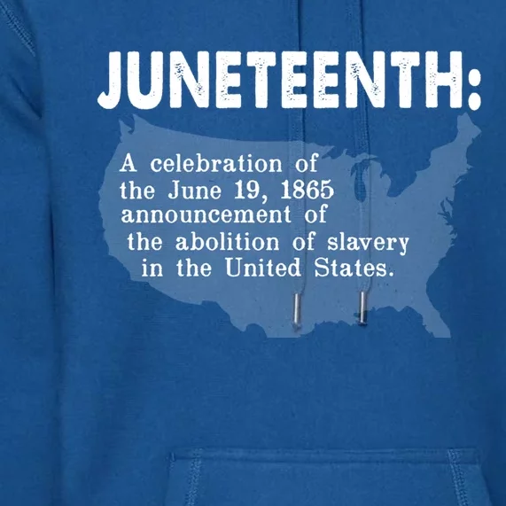 Juneteenth Celebrates Freedom Black African Pride Melanin Gift Premium Hoodie