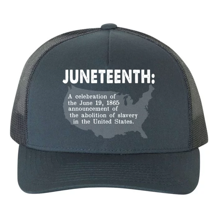 Juneteenth Celebrates Freedom Black African Pride Melanin Gift Yupoong Adult 5-Panel Trucker Hat