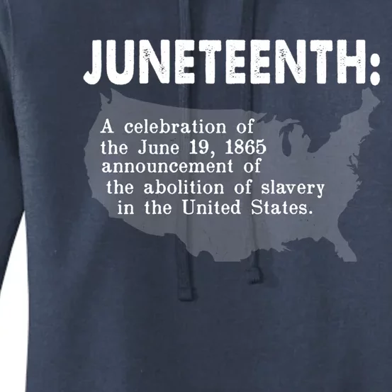 Juneteenth Celebrates Freedom Black African Pride Melanin Gift Women's Pullover Hoodie