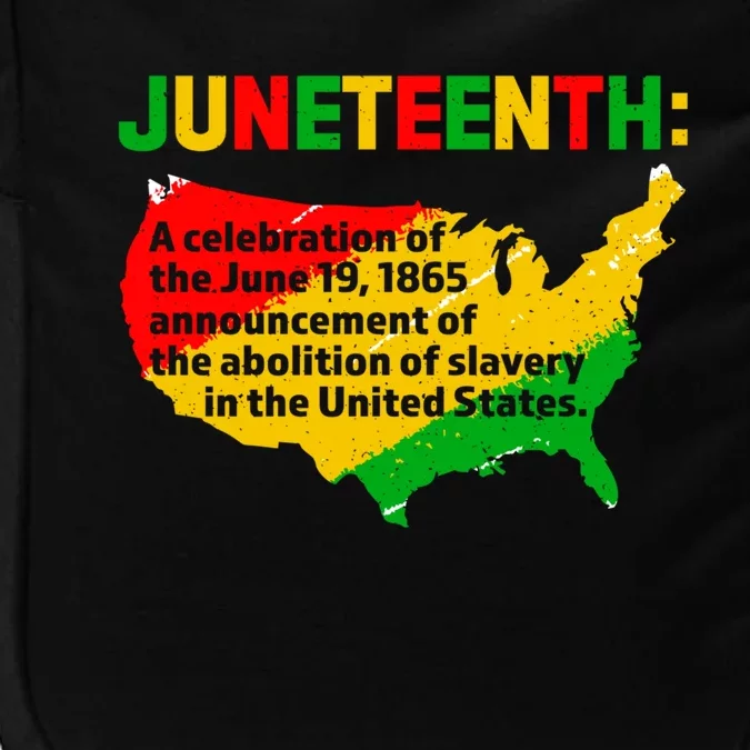 Juneteenth Celebrates Freedom Day African Pride American Cool Gift Impact Tech Backpack