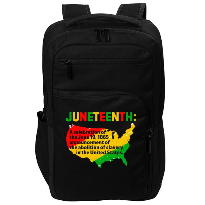 Juneteenth Celebrates Freedom Day African Pride American Cool Gift Impact Tech Backpack