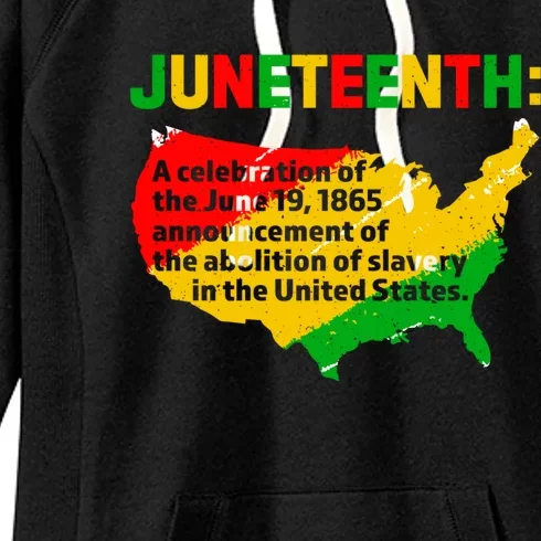 Juneteenth Celebrates Freedom Day African Pride American Cool Gift Women's Fleece Hoodie