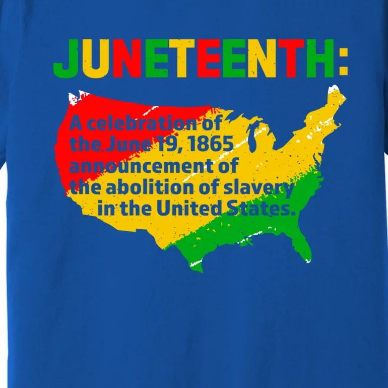 Juneteenth Celebrates Freedom Day African Pride American Cool Gift Premium T-Shirt