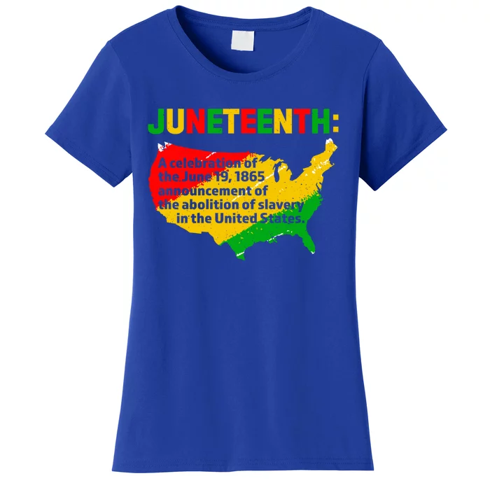 Juneteenth Celebrates Freedom Day African Pride American Cool Gift Women's T-Shirt