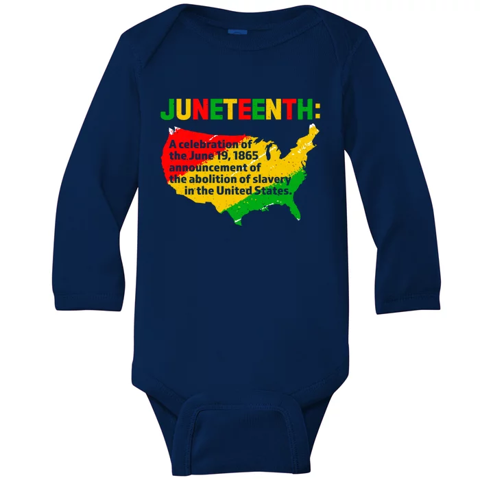 Juneteenth Celebrates Freedom Day African Pride American Cool Gift Baby Long Sleeve Bodysuit