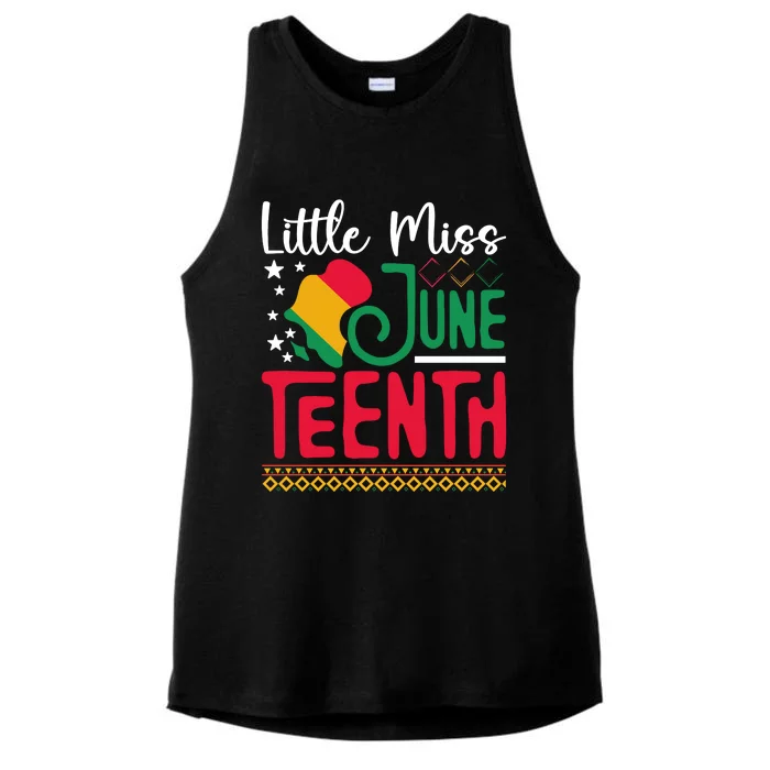 Juneteenth Celebration Graphic Ladies Tri-Blend Wicking Tank