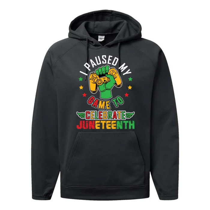 Juneteenth Celebration Graphic Performance Fleece Hoodie