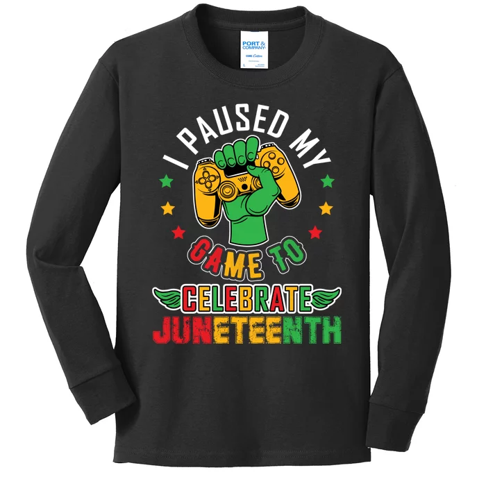 Juneteenth Celebration Graphic Kids Long Sleeve Shirt