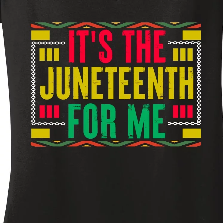 Juneteenth Celebration Graphic Women's V-Neck T-Shirt