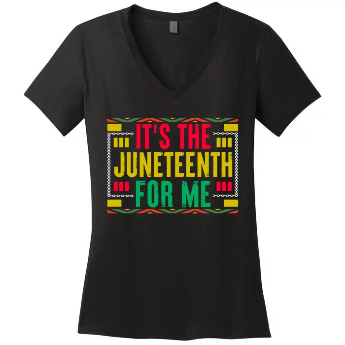 Juneteenth Celebration Graphic Women's V-Neck T-Shirt