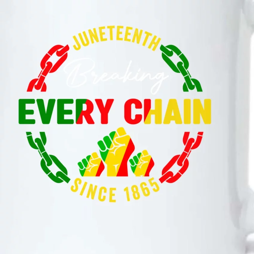 Junenth Celebrate Gift Breaking Every Chain Since 1865 Gift Black Color Changing Mug