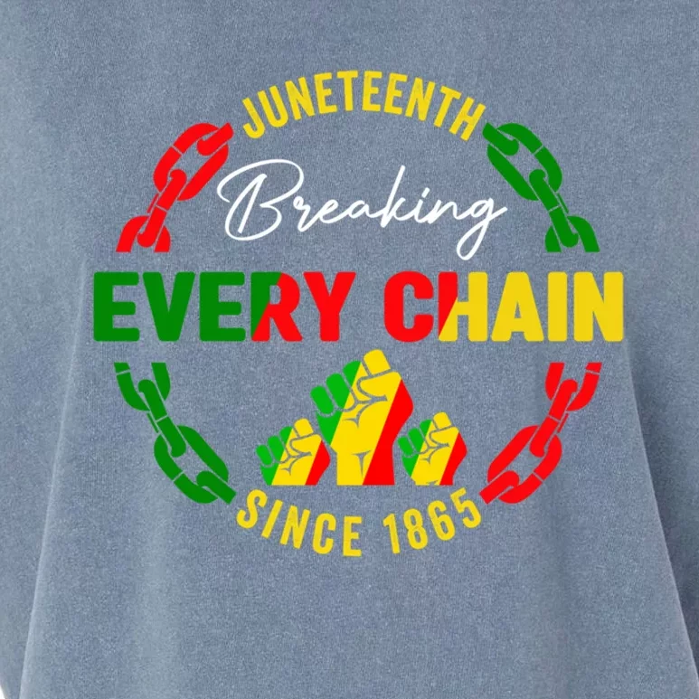 Junenth Celebrate Gift Breaking Every Chain Since 1865 Gift Garment-Dyed Women's Muscle Tee