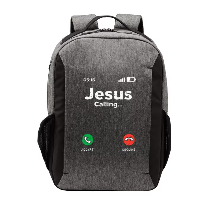 Jesus Calling God Christ Faith Religious Christian Gift Vector Backpack