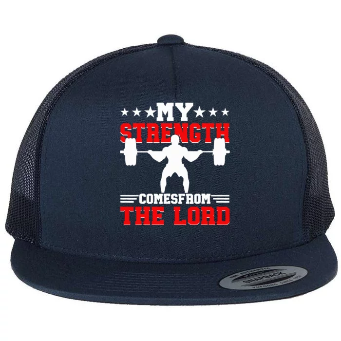 Jesus Christian Gym Workout Weightlifting Fitness Flat Bill Trucker Hat