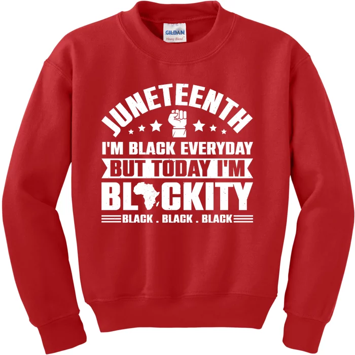 Juneteenth Celebration Graphic Kids Sweatshirt