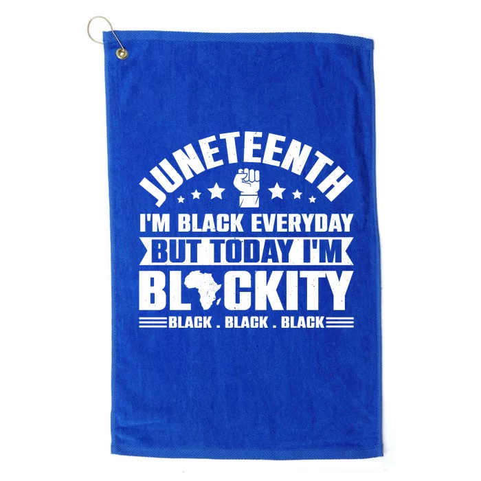 Juneteenth Celebration Graphic Platinum Collection Golf Towel