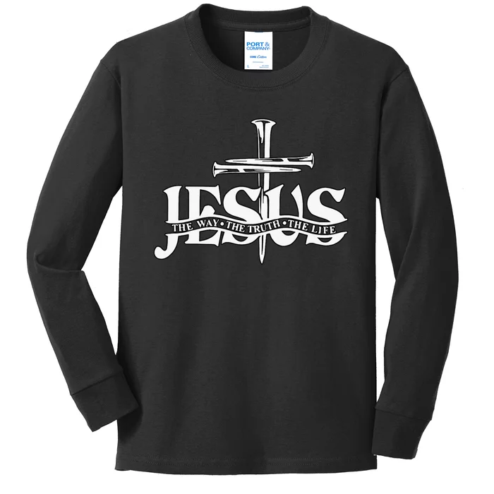 Jesus Christian Gift Kids Long Sleeve Shirt