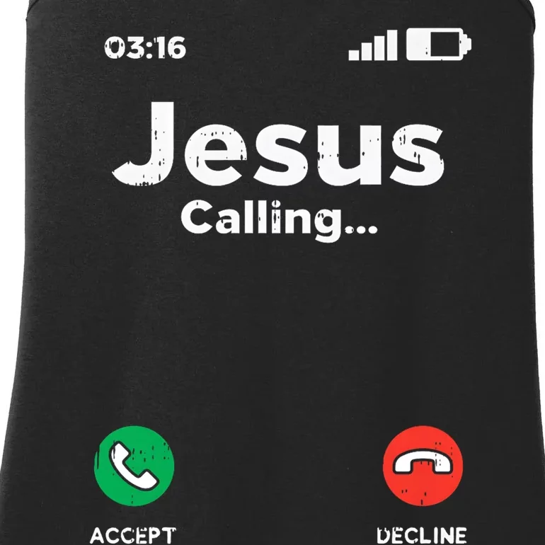 Jesus Calling God Christ Faith Religious Christian Gift Ladies Essential Tank