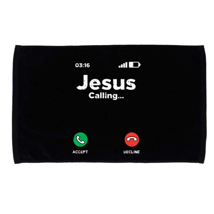 Jesus Calling God Christ Faith Religious Christian Gift Microfiber Hand Towel