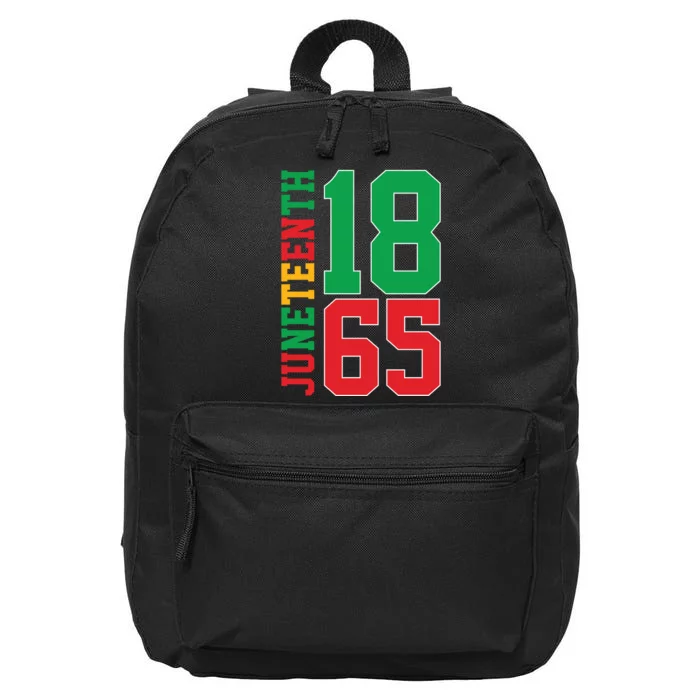 Juneteenth Celebration Graphic 16 in Basic Backpack