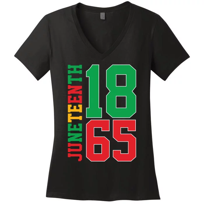 Juneteenth Celebration Graphic Women's V-Neck T-Shirt