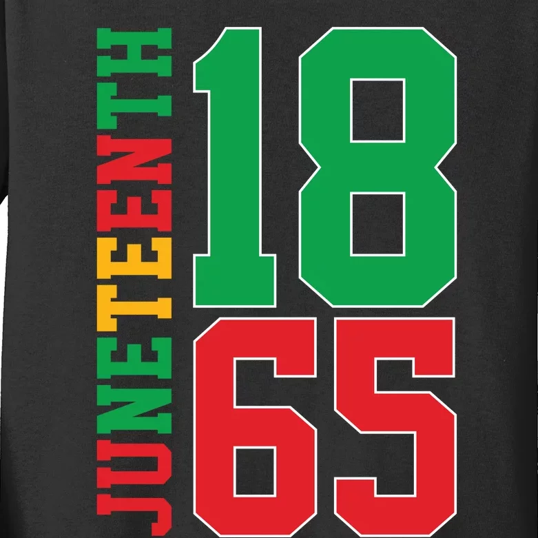 Juneteenth Celebration Graphic Kids Long Sleeve Shirt