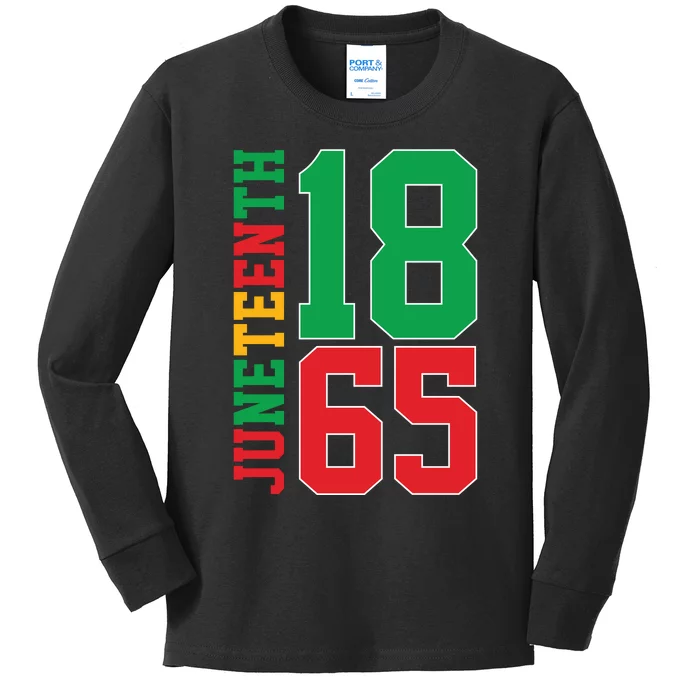 Juneteenth Celebration Graphic Kids Long Sleeve Shirt