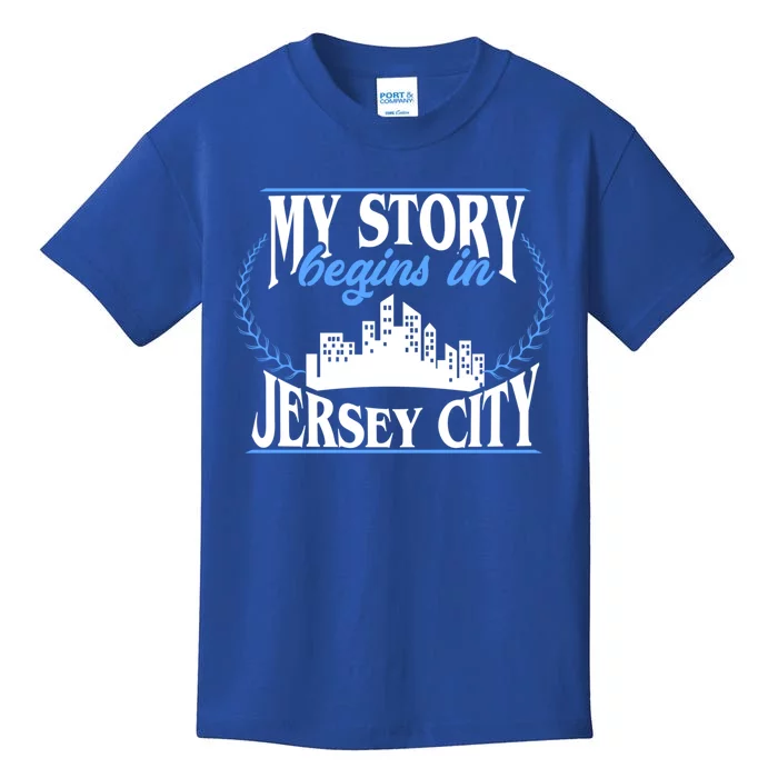 Jersey City Gift Born In Jersey City Gift Kids T-Shirt