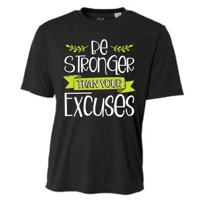 Jesus Christian Gift Be Stronger Than Your Excuses Gift Cooling Performance Crew T-Shirt