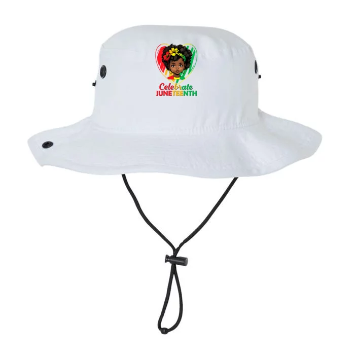 Juneteenth Celebrate Girl African American Black 1865 Legacy Cool Fit Booney Bucket Hat