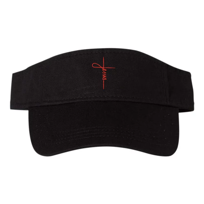 Jesus Cross God Faith Religious Christian Women Valucap Bio-Washed Visor