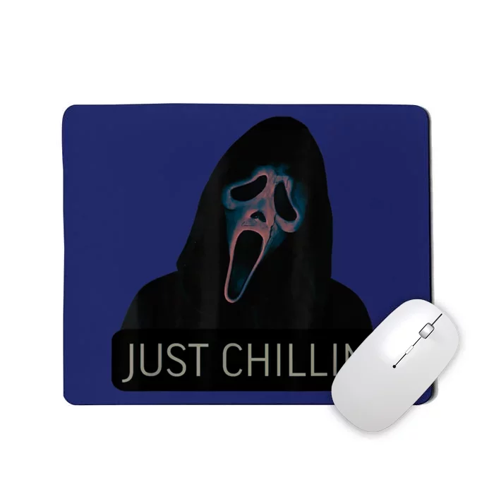 Just Chillin Ghost Face Mousepad