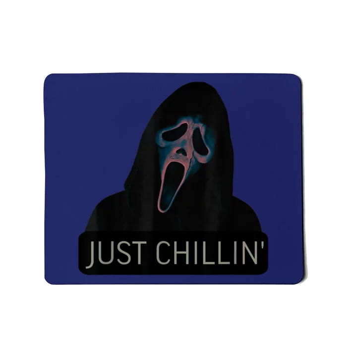 Just Chillin Ghost Face Mousepad