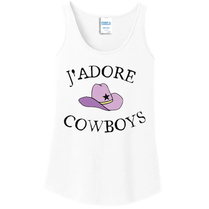 Jadore Cowboys Hat Ladies Essential Tank