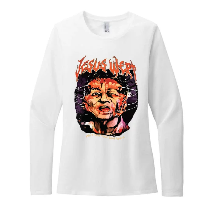 Jesuswept Creepy Horror Halloween Womens CVC Long Sleeve Shirt