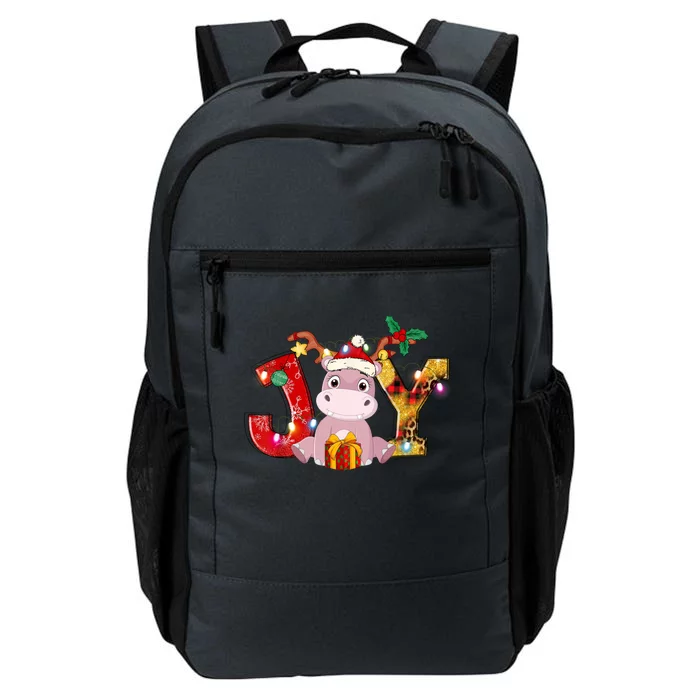 Joy Christmas Hippotamus Christmas Crew Xmas Family Matching Gift Daily Commute Backpack