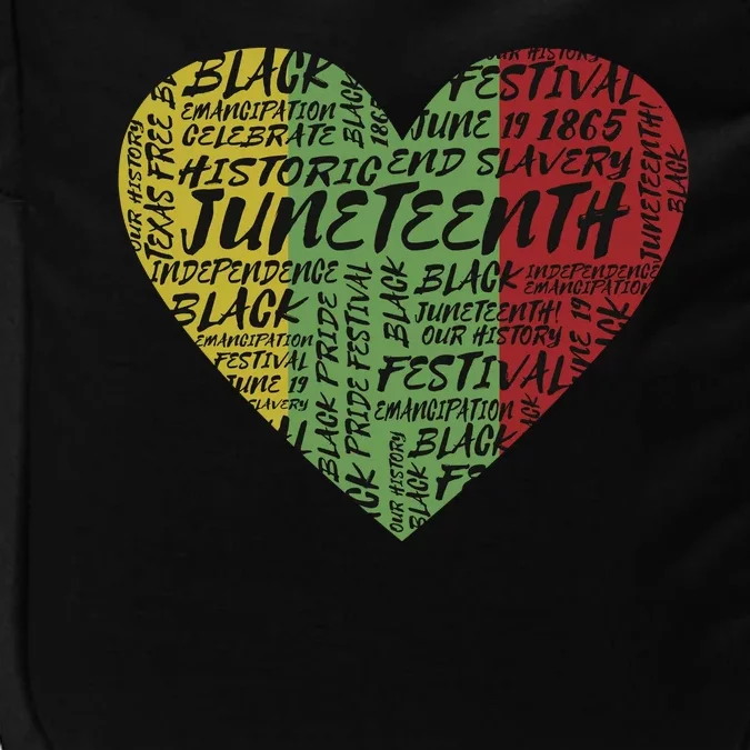 Juneteenth Celebrate Heart Black History Impact Tech Backpack