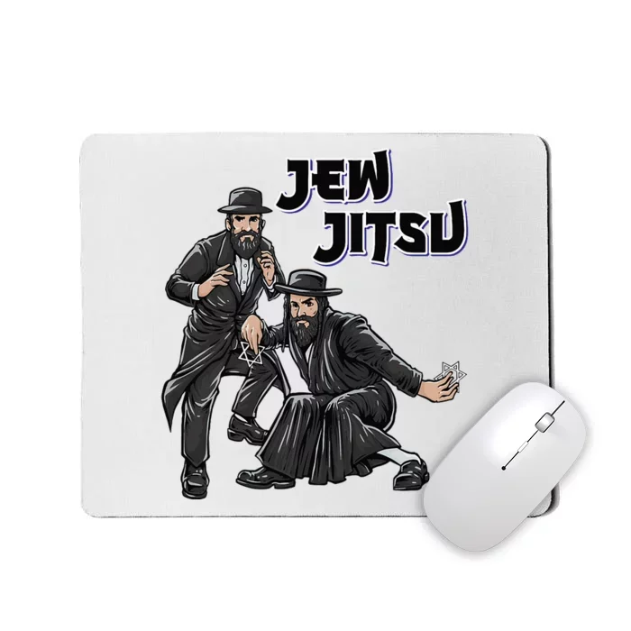 Jewish Costume Hanukkah Rabbi Horah Dance Jew Jitsu Mousepad